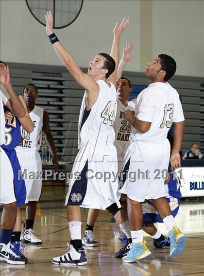 Thumbnail 1 in Notre Dame vs. Agoura (Burbank Tip-off Classic Final) photogallery.