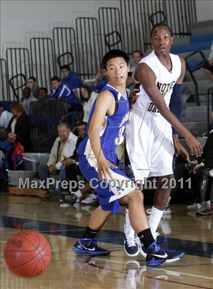 Thumbnail 2 in Notre Dame vs. Agoura (Burbank Tip-off Classic Final) photogallery.