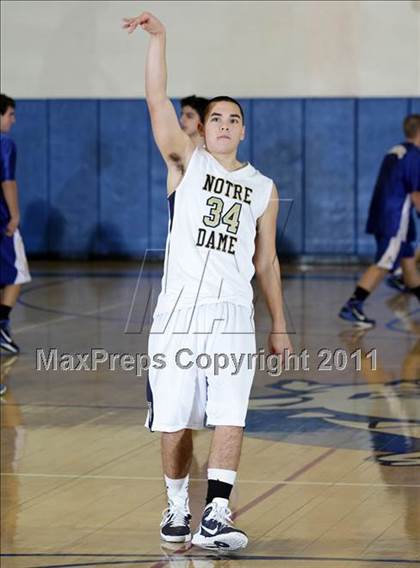 Thumbnail 2 in Notre Dame vs. Agoura (Burbank Tip-off Classic Final) photogallery.