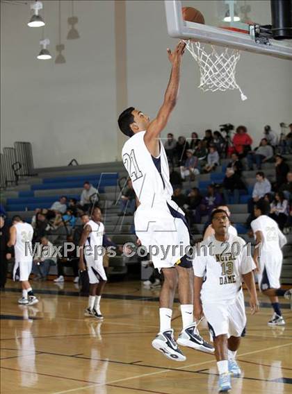 Thumbnail 1 in Notre Dame vs. Agoura (Burbank Tip-off Classic Final) photogallery.