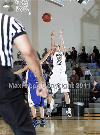 Thumbnail 3 in Notre Dame vs. Agoura (Burbank Tip-off Classic Final) photogallery.