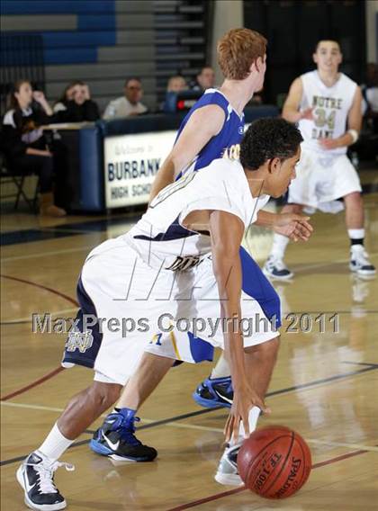 Thumbnail 2 in Notre Dame vs. Agoura (Burbank Tip-off Classic Final) photogallery.