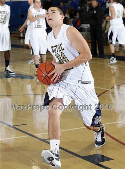 Thumbnail 2 in Notre Dame vs. Agoura (Burbank Tip-off Classic Final) photogallery.