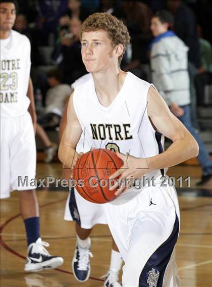 Thumbnail 1 in Notre Dame vs. Agoura (Burbank Tip-off Classic Final) photogallery.