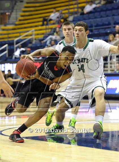 Thumbnail 3 in Salesian College Preparatory vs. St. Mary's (MaxPreps MLK Classic) photogallery.