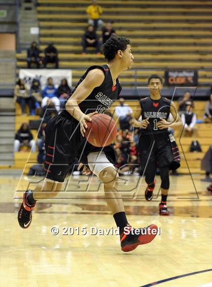 Thumbnail 3 in Salesian College Preparatory vs. St. Mary's (MaxPreps MLK Classic) photogallery.