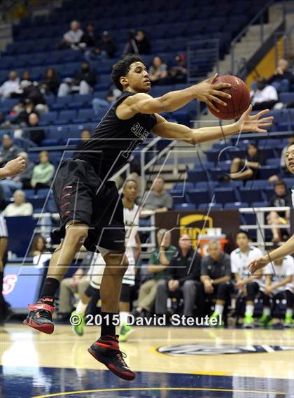 Thumbnail 2 in Salesian College Preparatory vs. St. Mary's (MaxPreps MLK Classic) photogallery.