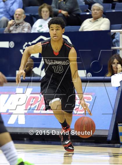 Thumbnail 3 in Salesian College Preparatory vs. St. Mary's (MaxPreps MLK Classic) photogallery.