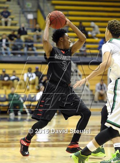 Thumbnail 3 in Salesian College Preparatory vs. St. Mary's (MaxPreps MLK Classic) photogallery.