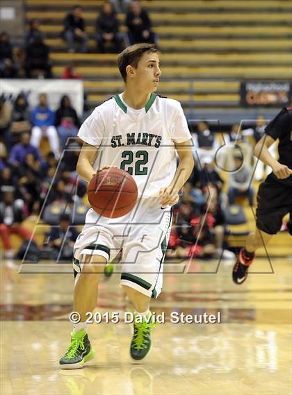 Thumbnail 1 in Salesian College Preparatory vs. St. Mary's (MaxPreps MLK Classic) photogallery.