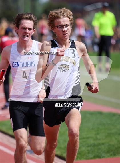 Thumbnail 2 in CHSAA Track and Field 5A Championships (Boys 4x800m Relay) photogallery.