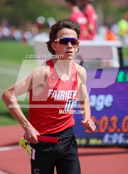 Thumbnail 1 in CHSAA Track and Field 5A Championships (Boys 4x800m Relay) photogallery.