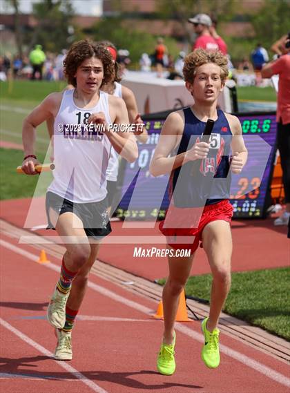 Thumbnail 3 in CHSAA Track and Field 5A Championships (Boys 4x800m Relay) photogallery.