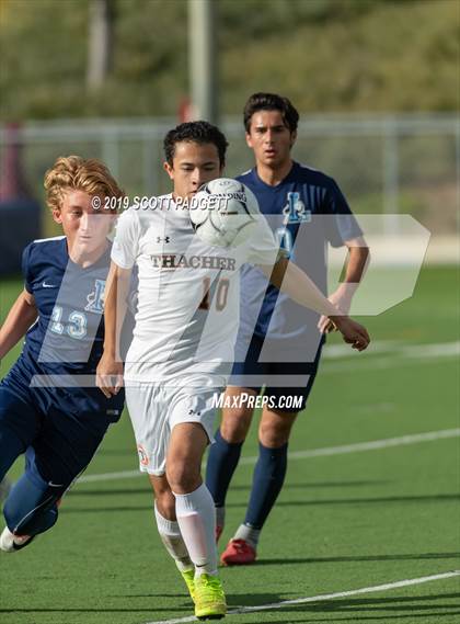 Thumbnail 2 in Thacher @ Linfield Christian (CIF SS Division 7 Semifinal) photogallery.