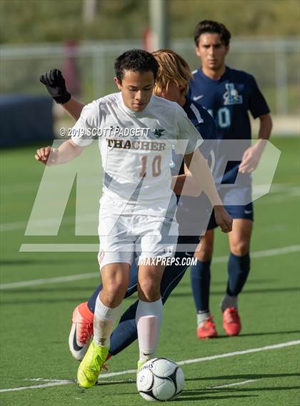 Thumbnail 1 in Thacher @ Linfield Christian (CIF SS Division 7 Semifinal) photogallery.