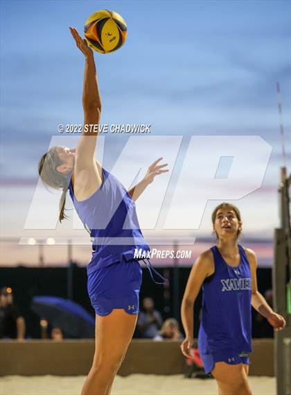 Thumbnail 1 in O'Connor vs Xavier @ Casteel  (AIA Division I Pairs Final) photogallery.