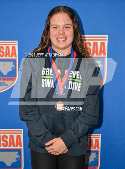 Thumbnail 2 in NCHSAA 4A State Swimming Championship Awards photogallery.