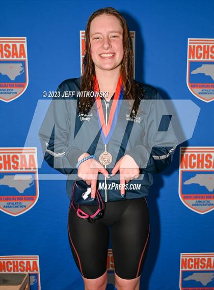 Thumbnail 1 in NCHSAA 4A State Swimming Championship Awards photogallery.