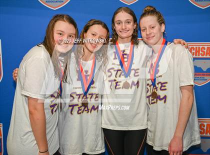 Thumbnail 2 in NCHSAA 4A State Swimming Championship Awards photogallery.