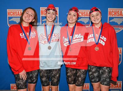 Thumbnail 1 in NCHSAA 4A State Swimming Championship Awards photogallery.