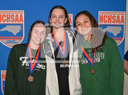 Thumbnail 2 in NCHSAA 4A State Swimming Championship Awards photogallery.