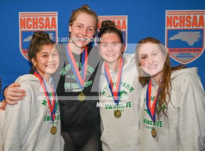 Thumbnail 1 in NCHSAA 4A State Swimming Championship Awards photogallery.
