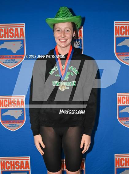 Thumbnail 2 in NCHSAA 4A State Swimming Championship Awards photogallery.