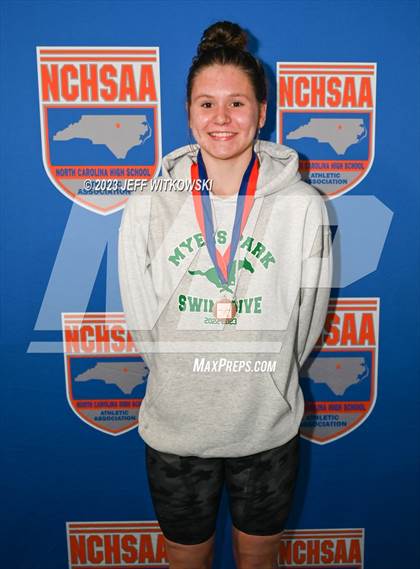 Thumbnail 2 in NCHSAA 4A State Swimming Championship Awards photogallery.