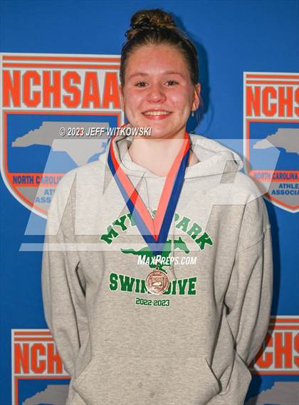 Thumbnail 3 in NCHSAA 4A State Swimming Championship Awards photogallery.