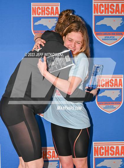 Thumbnail 1 in NCHSAA 4A State Swimming Championship Awards photogallery.