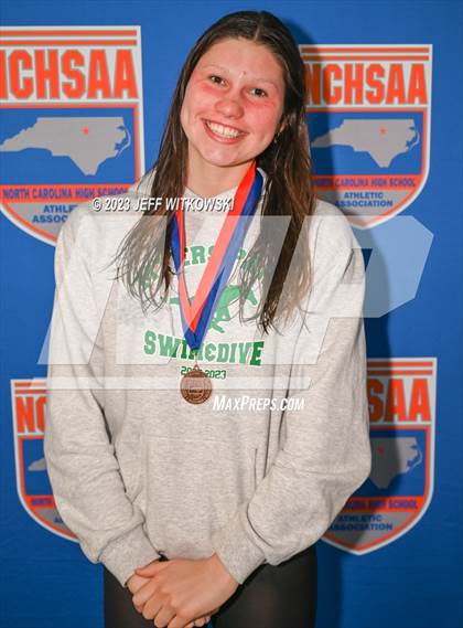 Thumbnail 1 in NCHSAA 4A State Swimming Championship Awards photogallery.
