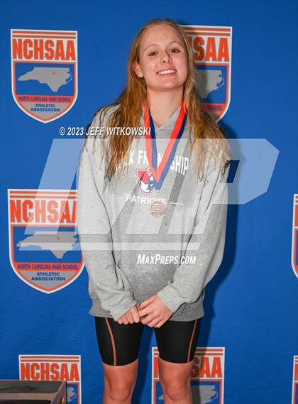 Thumbnail 3 in NCHSAA 4A State Swimming Championship Awards photogallery.