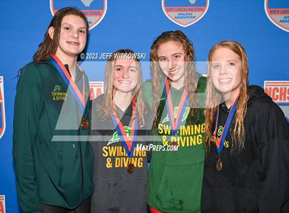 Thumbnail 3 in NCHSAA 4A State Swimming Championship Awards photogallery.