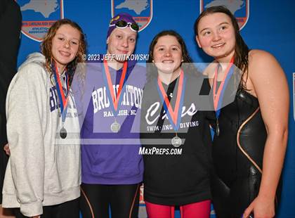 Thumbnail 3 in NCHSAA 4A State Swimming Championship Awards photogallery.