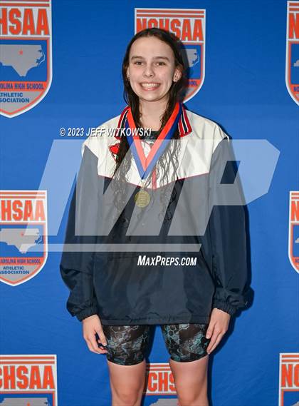 Thumbnail 1 in NCHSAA 4A State Swimming Championship Awards photogallery.