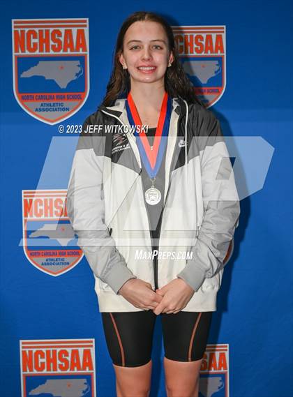 Thumbnail 2 in NCHSAA 4A State Swimming Championship Awards photogallery.