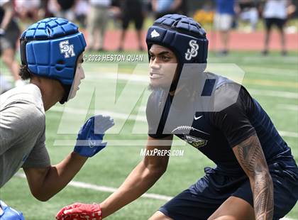 Thumbnail 2 in St. John Bosco vs. Santa Margarita (Battle At The Beach) photogallery.