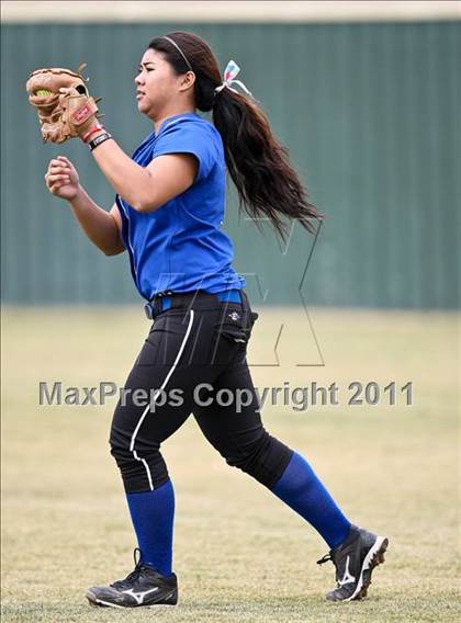 Thumbnail 3 in Midlothian vs. Southwest Christian (Mansfield Tournament) photogallery.