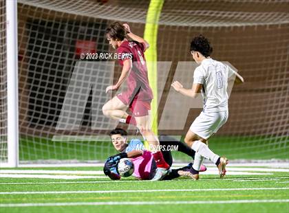 Thumbnail 3 in Grand Oaks vs Cypress Woods (UIL6A Region 2 Area playoff) photogallery.