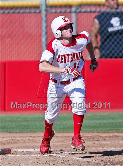 Thumbnail 3 in Clovis East @ Centennial (CIF CS Playoffs) photogallery.