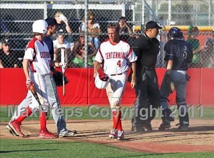 Thumbnail 3 in Clovis East @ Centennial (CIF CS Playoffs) photogallery.