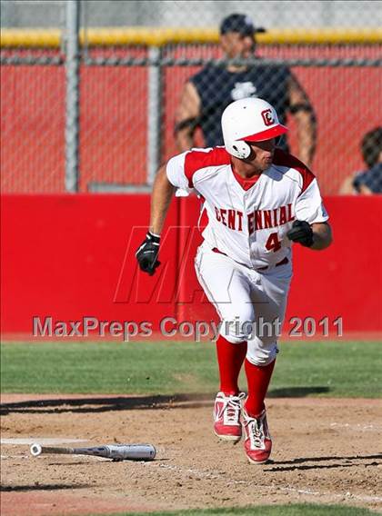 Thumbnail 3 in Clovis East @ Centennial (CIF CS Playoffs) photogallery.