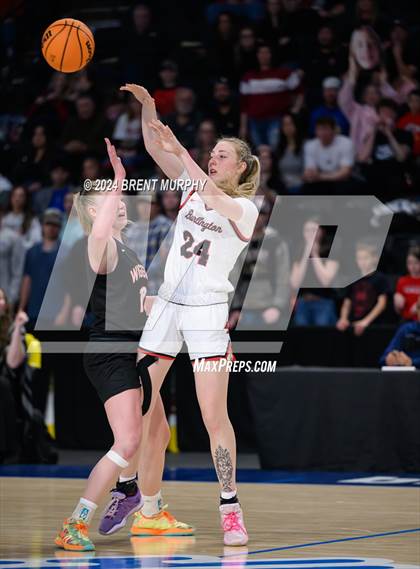 Thumbnail 2 in Wiggins vs. Burlington (CHSAA 2A Final Four) photogallery.