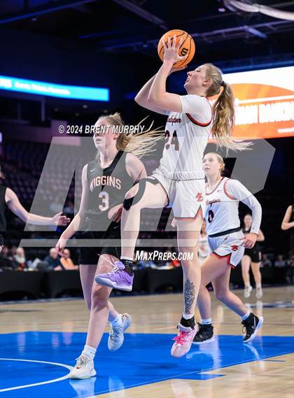 Thumbnail 2 in Wiggins vs. Burlington (CHSAA 2A Final Four) photogallery.