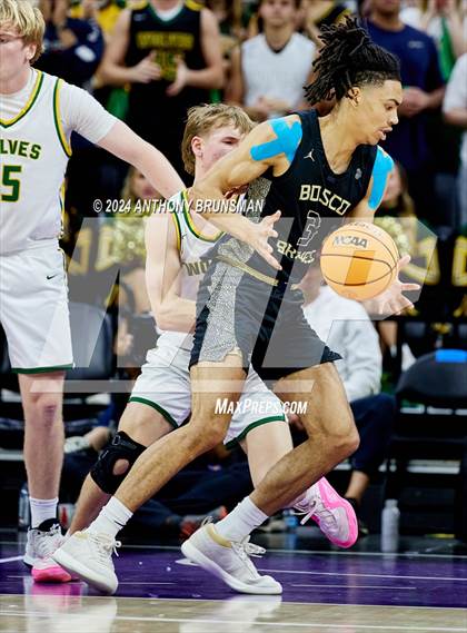 Thumbnail 3 in St. John Bosco vs San Ramon Valley (CIF State D1 Final) photogallery.