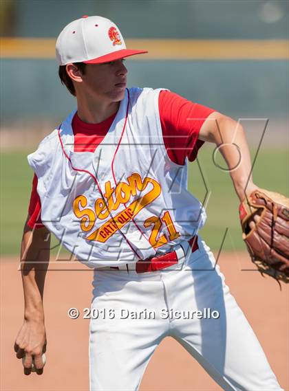 Thumbnail 1 in Whittier Christian @ Seton Catholic (Coach Bob National Invitational) photogallery.