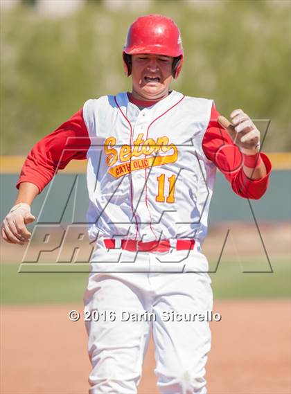 Thumbnail 2 in Whittier Christian @ Seton Catholic (Coach Bob National Invitational) photogallery.