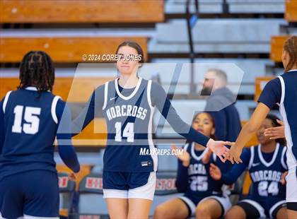 Thumbnail 1 in Norcross vs Pebblebrook (Nike Elite HS Showcase GA) photogallery.
