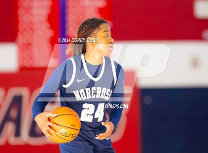Thumbnail 2 in Norcross vs Pebblebrook (Nike Elite HS Showcase GA) photogallery.