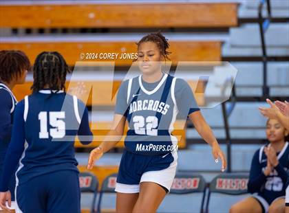 Thumbnail 2 in Norcross vs Pebblebrook (Nike Elite HS Showcase GA) photogallery.